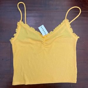 Dainty little Pacsun yellow tank top / size S